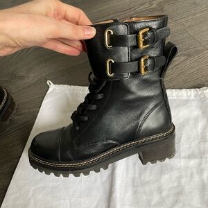SEE by. CHLOE Mallory Combat Boots